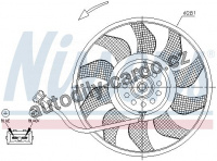 Ventilátor chladiče NISSENS 85618