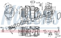 Kompresor klimatizace NISSENS 890390