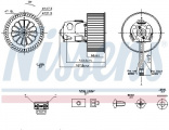 Vnitřní ventilátor NISSENS 87240