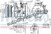 Kompresor klimatizace NISSENS 890153