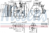 Kompresor klimatizace NISSENS 890153