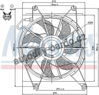 Ventilátor chladiče NISSENS 85620