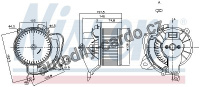 Vnitřní ventilátor NISSENS 87243