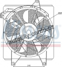 Ventilátor chladiče NISSENS 85622