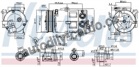 Kompresor klimatizace NISSENS 890179