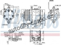 Kompresor klimatizace NISSENS 89691