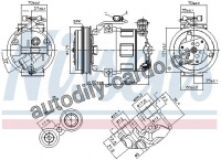 Kompresor klimatizace NISSENS 890185