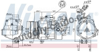 Kompresor klimatizace NISSENS 89043