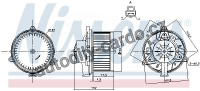 Vnitřní ventilátor NISSENS 87248