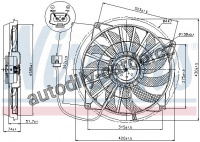 Ventilátor chladiče NISSENS 85637