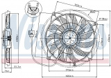 Ventilátor chladiče NISSENS 85637