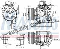 Kompresor klimatizace NISSENS 890195