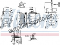 Kompresor klimatizace NISSENS 89747