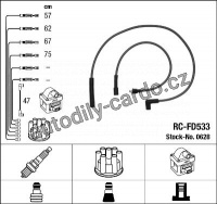 Sada kabelů pro zapalování NGK RC-FD533 - FORD