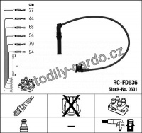 Sada kabelů pro zapalování NGK RC-FD536 - FORD