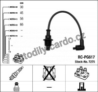 Sada kabelů pro zapalování NGK RC-PG617 - PEUGEOT