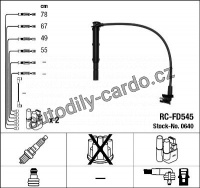 Sada kabelů pro zapalování NGK RC-FD545 - FORD