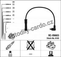 Sada kabelů pro zapalování NGK RC-RN603 - RENAULT