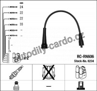 Sada kabelů pro zapalování NGK RC-RN606 - RENAULT