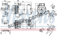 Kompresor klimatizace NISSENS 890213