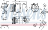 Kompresor klimatizace NISSENS 890213