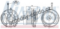 Vnitřní ventilátor NISSENS 87256