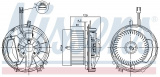 Vnitřní ventilátor NISSENS 87256