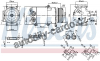 Kompresor klimatizace NISSENS 890216