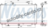 Chladič motoru NISSENS 68555