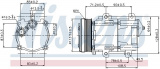 Kompresor klimatizace NISSENS 89046