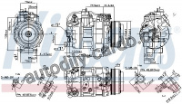 Kompresor klimatizace NISSENS 890218