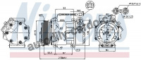 Kompresor klimatizace NISSENS 89047