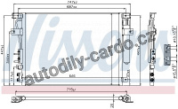 Chladič klimatizace NISSENS 940348