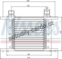 Chladič motorového oleje NISSENS 90063