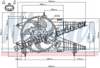 Ventilátor chladiče NISSENS 85160