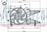 Ventilátor chladiče NISSENS 85160