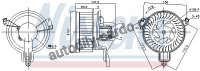 Vnitřní ventilátor NISSENS 87259