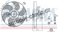 Ventilátor chladiče NISSENS 85658