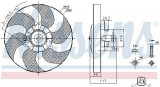 Ventilátor chladiče NISSENS 85658