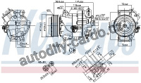 Kompresor klimatizace NISSENS 890263