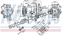 Kompresor klimatizace NISSENS 890264