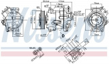 Kompresor klimatizace NISSENS 890264