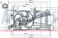 Ventilátor chladiče NISSENS 85163