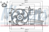 Ventilátor chladiče NISSENS 85163