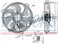 Ventilátor chladiče NISSENS 85662