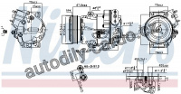 Kompresor klimatizace NISSENS 890266