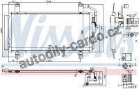 Chladič klimatizace NISSENS 940352