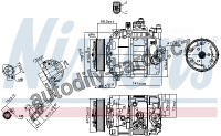 Kompresor klimatizace NISSENS 89052