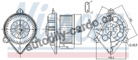 Vnitřní ventilátor NISSENS 87265