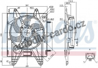 Ventilátor chladiče NISSENS 85166